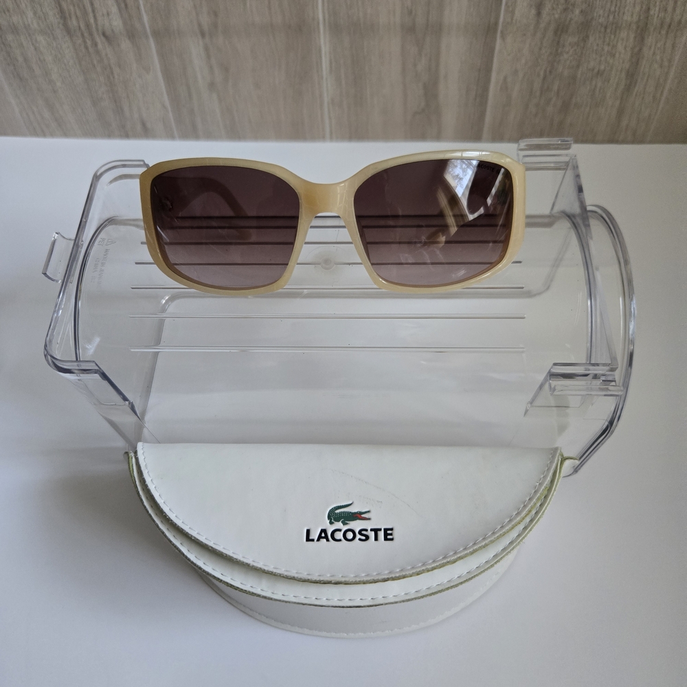 Lacoste Beige Sunglasses with Case
